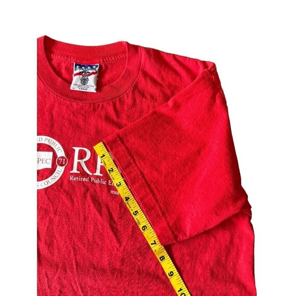 Vintage RPEC 1971 Retired Public Employees Council T-Shirt Size L, Made in USA - Picture 8 of 10